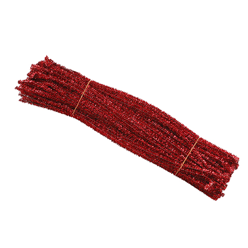 막대반짝이 모루 빨강(100개) 길이 약30cm(두께 약5mm)