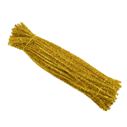 막대반짝이 모루 금색(100개) 길이 약30cm(두께 약5mm)