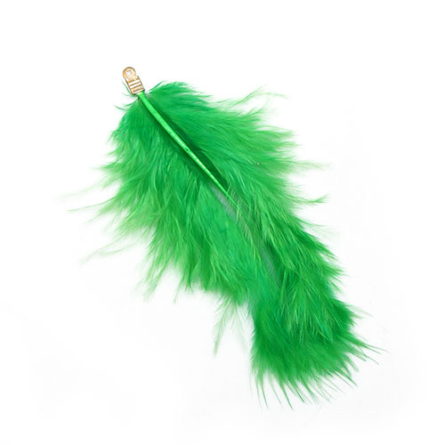 드림캐쳐용 깃털(초록) 10개입 (약9cm)