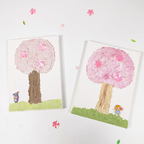 스컬프쳐 페인팅 - 화사한 벚꽃 나무 만들기 키트