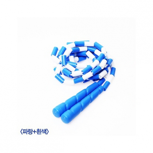 김수열줄넘기 성인용색동 K-300(흰색+파랑)
