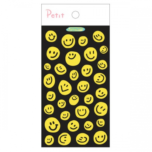 PD881 Smiling face (yellow) 다이어리 스티커 스마일 빅포인트